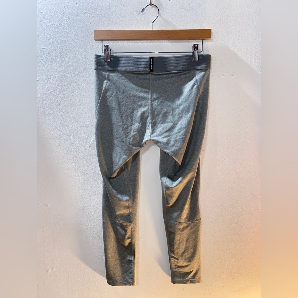Nike Pro Compression Tight Base Layer Grey Capri … - image 5